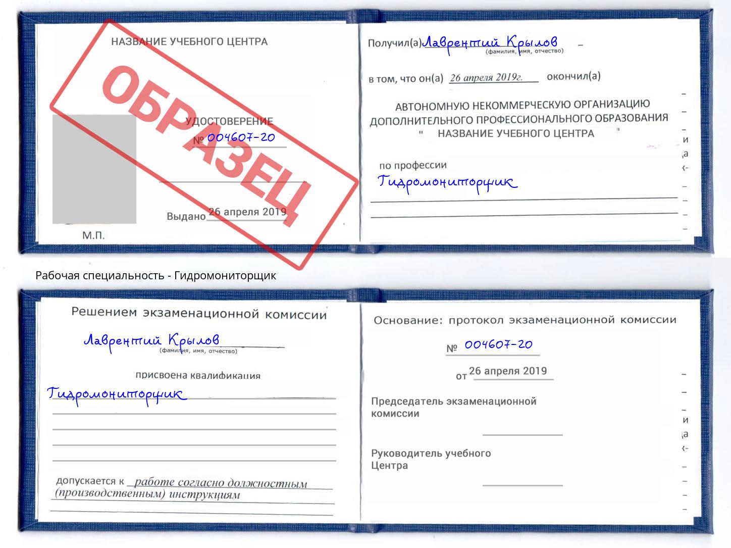 Гидромониторщик Елизово