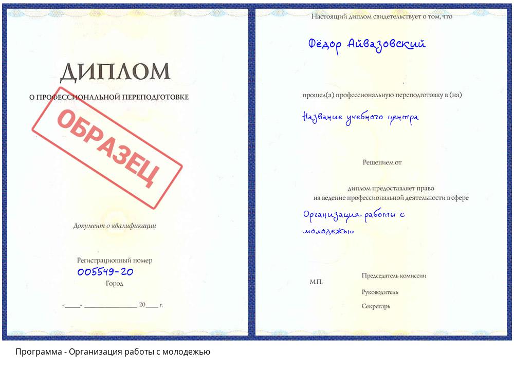 Организация работы с молодежью Елизово