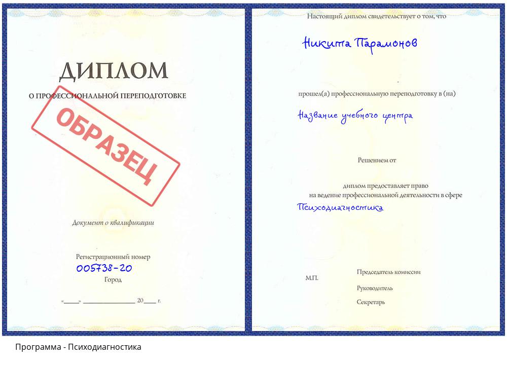Психодиагностика Елизово